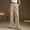 Beige, variant on Womens High Waist Dress Pants Business Casual Work Office Pants Wide Leg Stretchy Lounge Trousers Loose Clothes White S