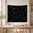thumbnail image 5 of Overlapping Arrangement Scale with Botanical Motifs Petaled, Mystical Fantasy for Space Lovers, Wall Decor, Mother'S Day Gift, Tapestry Wall Hanging for Dorm and Living Room, 5 of 7