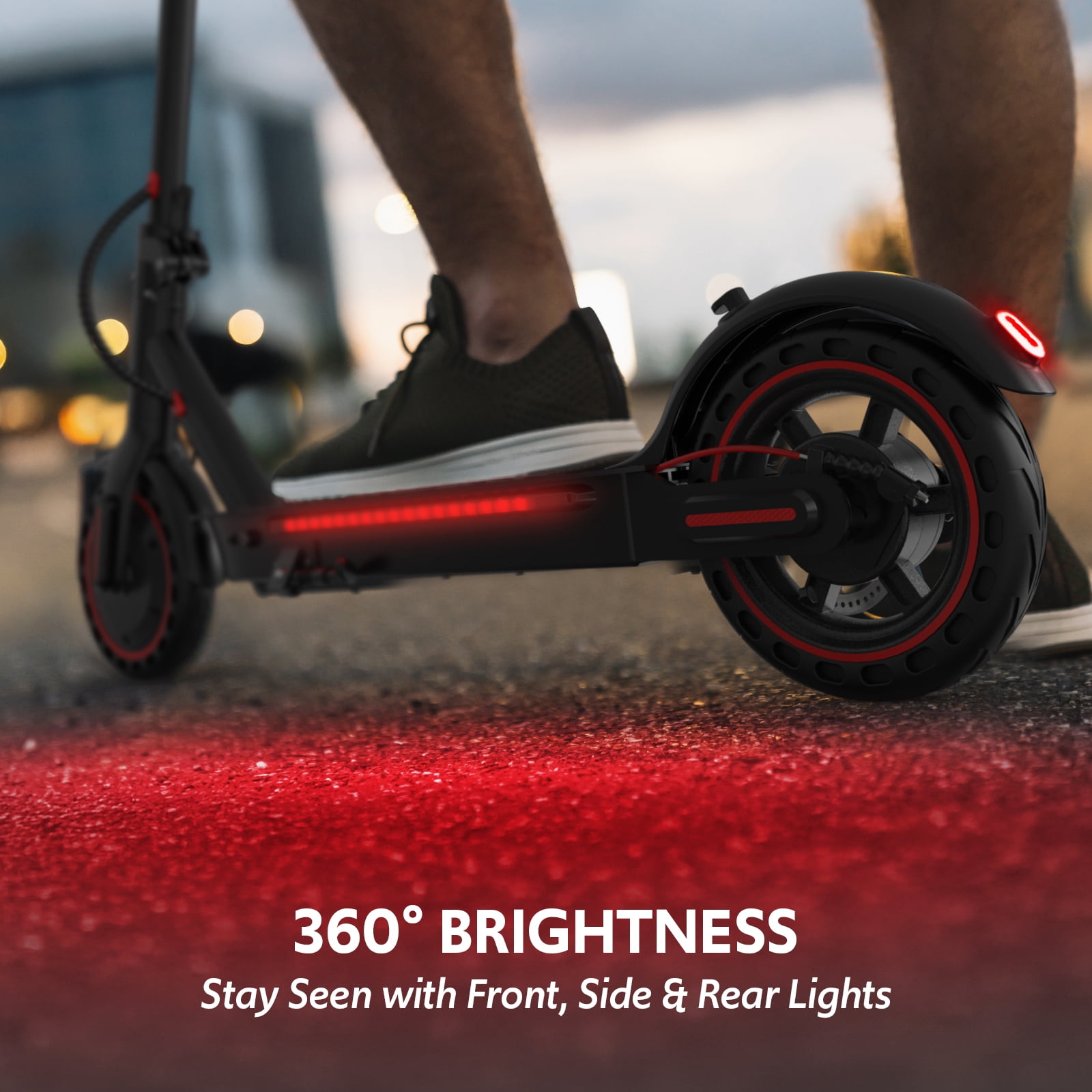 Electric Scooters for Adults, UL2272-Certified, 550W Motor, Folding E-Scooter Built-in Side Lights