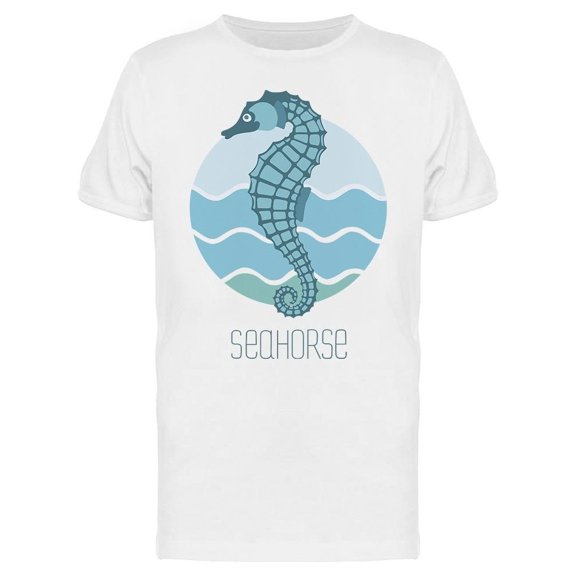 Seahorse Waves Sketch Tee Men's -Image by Shutterstock