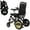 Black Frame, variant on Portable Electric Wheelchair for Adults, Foldable Motorized Power Wheelchairs