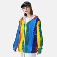 thumbnail image 5 of Easygdp Rainbow Colored Lightweight Long Sleeve Sun Shirt Sports long-Sleeved Sun Protective Clothing, Quick Drying Breathable - Small, 5 of 9