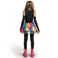 thumbnail image 6 of Joyfy Skeleton Tutu Dress for Girls,  Colorful  Bones Skeleton Costume for Kids Halloween Dress Party up Cosplay, 6 of 7
