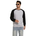 thumbnail image 4 of Taigaofy Men's Lightweight Sweatshirts with Kangaroo Pocket Relaxed Fit Crew Neck Pullover Shirt Light Gray L, 4 of 6