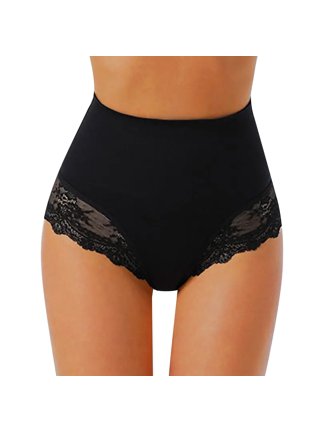 TOWED22 Underwear Thongs for Women Panties Hollow V Shape Low Waist Bowknot  Lace Transparent Thong(Black,M) 