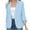 Light Blue, variant on Fanxing Womens Casual Blazers Notch Neck Open Front Long Sleeve Work Office Solid Color Suit Jackets Cardigan Light Blue L