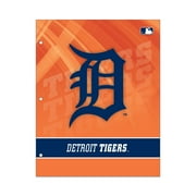 MLB Detroit Tigers 2 Pocket Portfolio, Three Hole Punched, Fits Letter Size