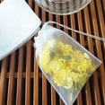 thumbnail image 2 of ERDOUY Pack of 100 Nylon Disposable Tea Infused Filter Drawstring Bags for Loose Tea, Herbs and much more! (7x9cm (2.8x3.5")), 2 of 4