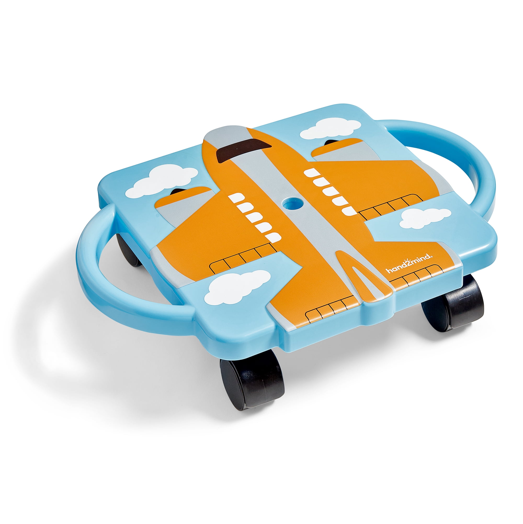 hand2mind Orange Plane Glider Scooter Board