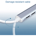 thumbnail image 4 of Hub Adaptador Multi-puerto BLOOSOM 4 puertos USB 3.0 plata/blanco, 4 of 6