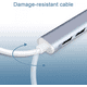 thumbnail image 4 of Hub Adaptador Multi-puerto BLOOSOM 4 puertos USB 3.0 plata/blanco, 4 of 6