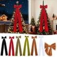 thumbnail image 6 of Extra Large Christmas Tree Topper Bow 71" Christmas Black Ribbon Bow Giant Xmas Wreath Bows Decorations for Tree Topper Door Home Wall Party Holiday Birthday Wedding Decor, 6 of 6