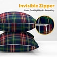 thumbnail image 5 of Christmas Tartan Pillow Covers 18x18 Set of 2 Navy Blue Green Red Plaid Print Decorative Outdoor Xmas Throw Pillow Cases Rustic Winter Holiday Decoration Farmhouse Sofa Couch Cushion Cover Bed Decor, 5 of 6