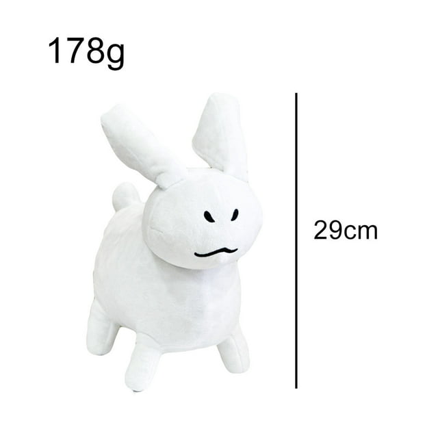 Forsaken Chance White Bunny Monster Plush Toy, 11.4" Cute Rabbit Character, Soft Game Inspired Stuffed Animal, 29cm