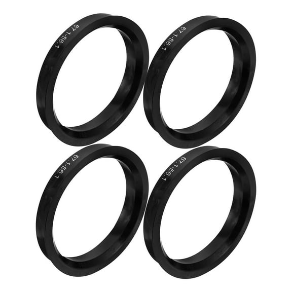 4 Pcs Hub Reducer Ring Decor Decorate Car Hubcentric Rings Plastic