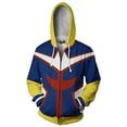 thumbnail image 1 of Cosplay Life My Hero Academia Cosplay Hoodie Boku No Hero Anime Drawstring Pullover Sweater Kangaroo Pockets For Unisex Adult (ALL MIGHT, M), 1 of 3