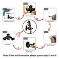 thumbnail image 3 of Guitar Hook Guitar Wall Mount Hanger Guitar Style Wall Holder Guitar Wall Mount Guitar Wall Hanger 2PCS Guitar Wall Mount Hanger Metal Multifunctional Guitar Hangers Hook With 5, 3 of 8
