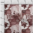 thumbnail image 2 of oneOone Cotton Poplin Brown Fabric Halloween Sewing Material Print Fabric By The Yard 42 Inch Wide, 2 of 4