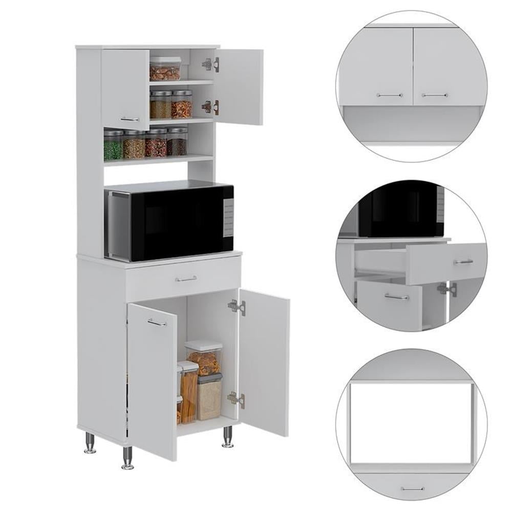 Home Square 2-Piece Set with Utility Sink with Cabinet and High Pantry Cabinet