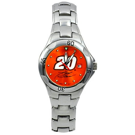 NASCAR Tony Stewart Mens Water Resistant Sports Watch, Orange Dial