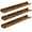 Rustic Brown, variant on Floating Shelves, Wall Shelf Set of 3, 35.4 Inches Hanging Shelf with Raised Edge and Invisible Brackets, for Bathroom, Bedroom, Kitchen, Office, Living Room Decor, Rustic Brown