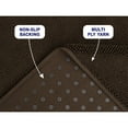 thumbnail image 3 of American Soft Linen, Slip Reducer Bath Rug, 100% Cotton 17x24 inches, Soft Absorbent Bath Mat Rugs, Brown, 3 of 7