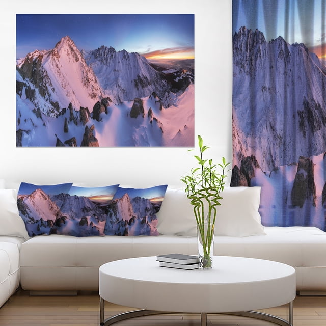 Slovakia Tatras Winter Mountains - Landscape Canvas Art Print