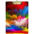 thumbnail image 1 of FMSHPON Color Splash Tie Dye Clipboard Hardboard Wood Nursing Clip Board and Pull for Standard A4 Letter 13x9 inches, 1 of 8
