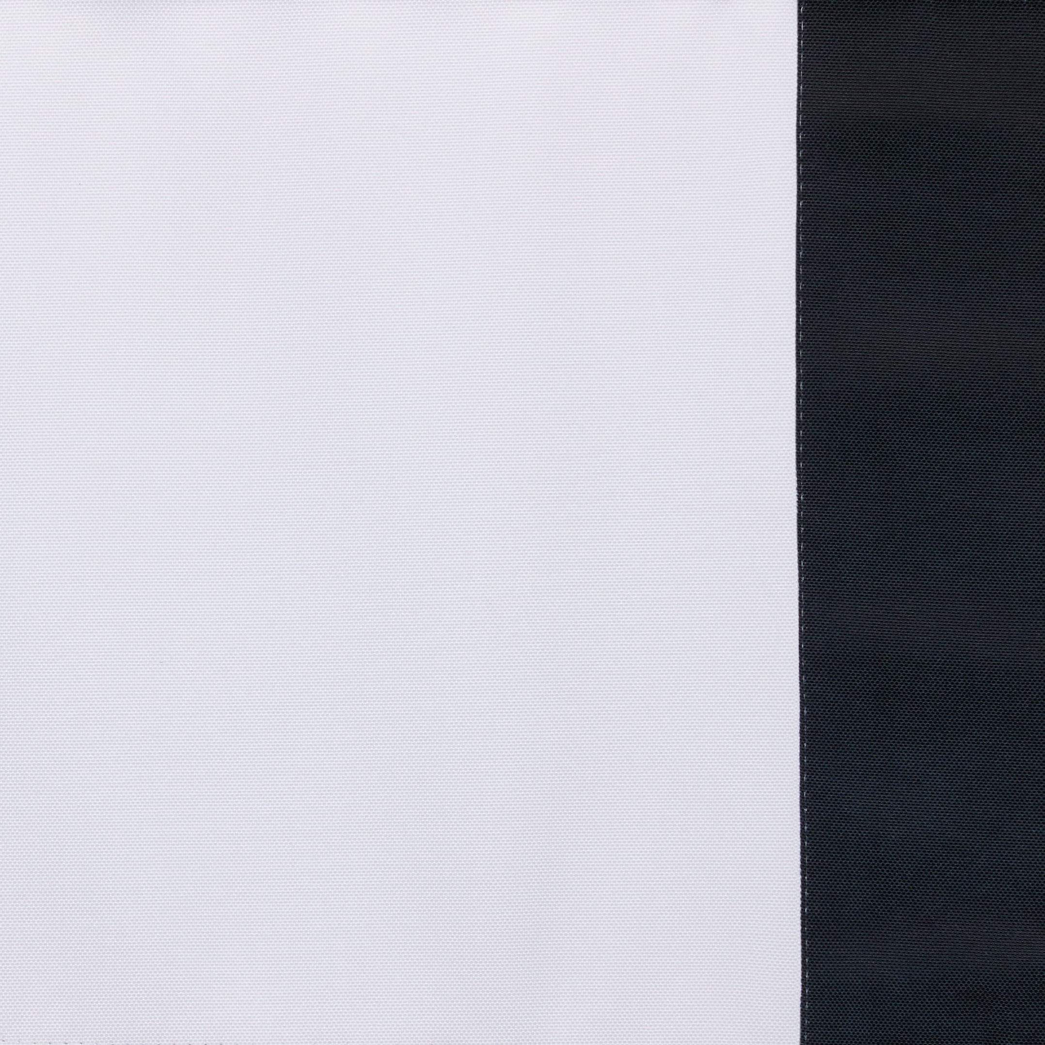 Exclusive Home Frontera 100% Blackout Roman Shade, 27"x64", White/Black