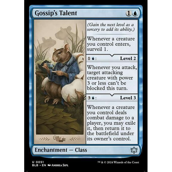 MtG Bloomburrow Uncommon Gossip's Talent #51
