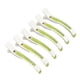 thumbnail image 2 of 6 uds pinzas para peinar el cabello ABS profesionales previenen las horquillas de corte de pelo antideslizantes para maquillaje de salón blanco + verde, 2 of 12