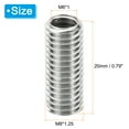 thumbnail image 2 of Unique Bargains Adaptateurs de Filetage Manchon Réducteur Écrou M8 * 1,25 Mâle à M6 * 1 Femelle Réparation Insert Vis Réducteur 20mm 10 Pcs, 2 of 6