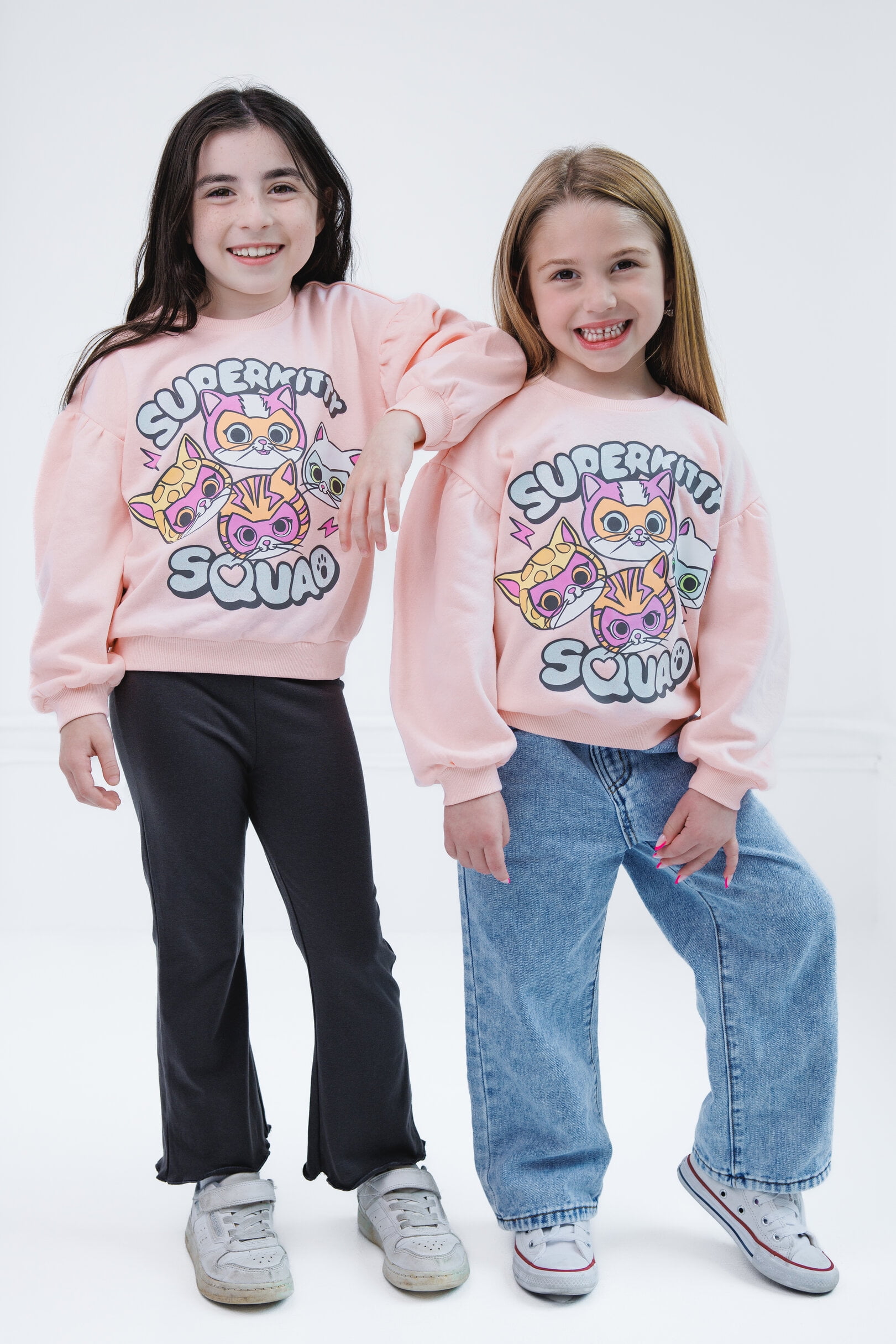 Disney Super Kitties Ginny Buddy Sparks Fleece Pullover Sweatshirt and Ribbed Flare Leggings Outfit Set Toddler to Little Kid