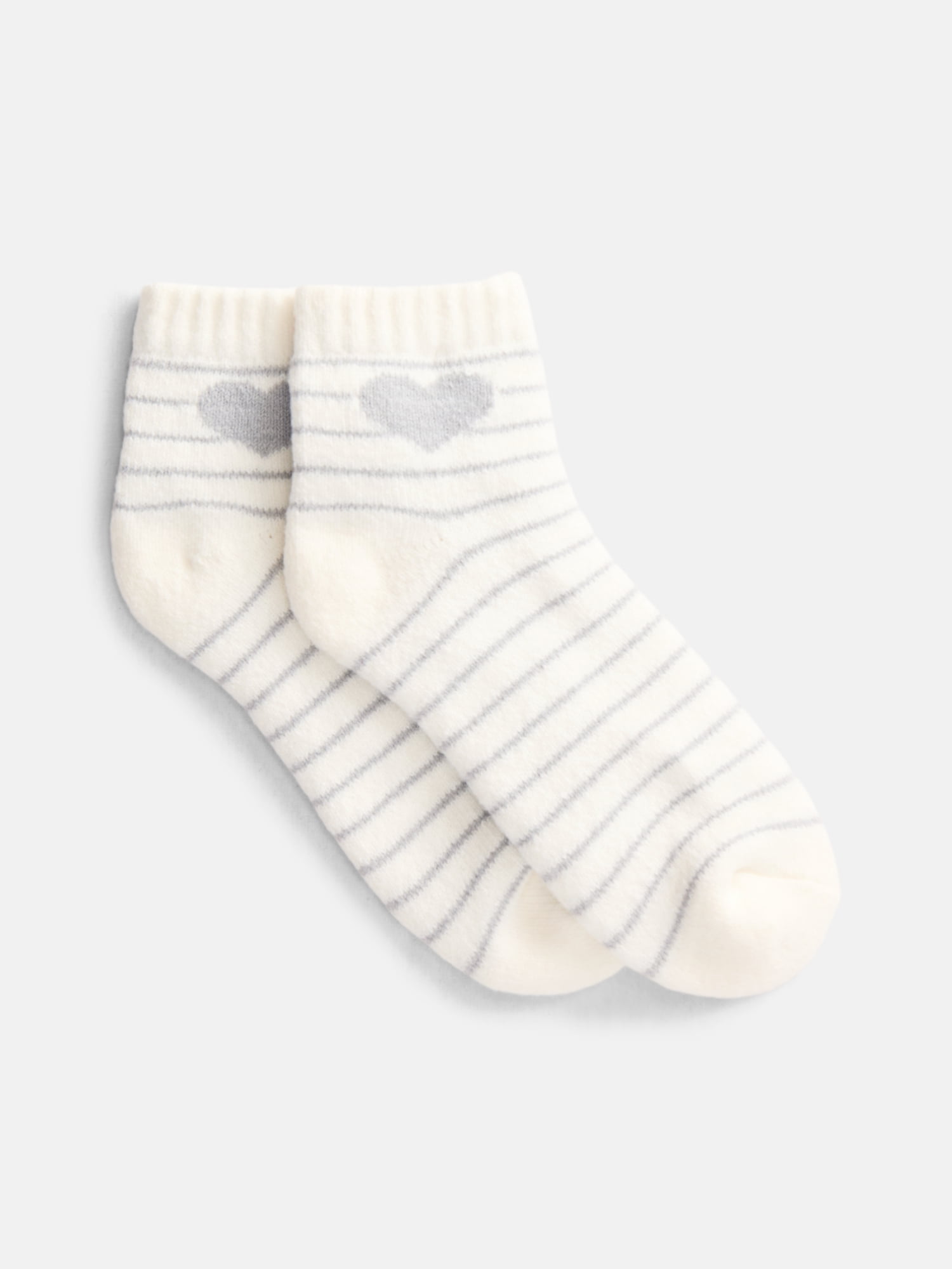 No Boundaries Women's Cozy Ankle Socks, 2 Pack, Shoe Sizes 4-10