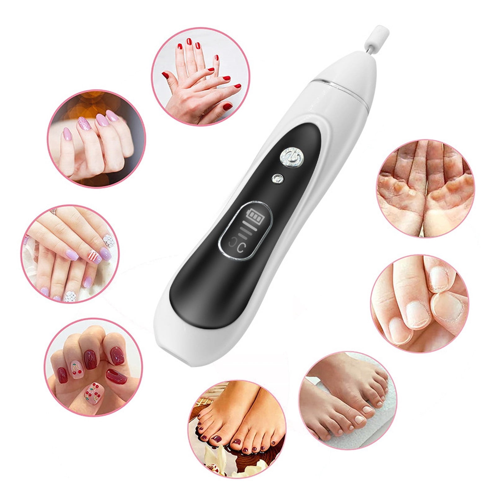 Wireless 15000RPM Nail Machine Rechargeable Manicure Machine Cordless Electric Nail Drill Machine Nail File For All Gel ,Low Noise