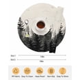 thumbnail image 6 of 13 Inch Round Placemats Set of 6, Mist Forest Non Slip Heat Insulation PP Table Mats, Beige Farmhouse Vintage Nature Scenery Washable Place Mats for Kitchen Dining Party Table Decor, 6 of 7