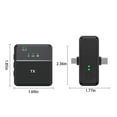 thumbnail image 3 of Herunwer Trousse de Microphone Lavalier Sans Fil pour Téléphones Intelligents, Réduction du Bruit avec Surveillance en Direct, 3 of 9