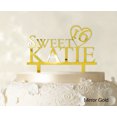 thumbnail image 1 of Personalized Birthday Cake Topper Mirror Cake Topper Color Option Available 5-7 Inches Wide, 1 of 1