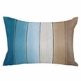 thumbnail image 2 of Blue Brown Ombre Body Pillow Cover, Pillowcase Protectors with Zipper, Breathable Decorative Throw Pillow Case Cover, Vintage Country Wooden Pillow Shams for Couch Sofa 24x36Inch, 2 of 8