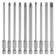 thumbnail image 1 of Uxcell 10pcs Bit de Destornillador Phillips Ranurado 1/4" Hex Shank Bits Magnéticos para Taladro, 1 of 6
