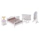 thumbnail image 1 of Kit De Dormitorio 1:12 Dollhouse Cama Doble, De Noche, Espejo, Modelo Mecedora, 1 of 9