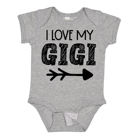 

Inktastic I Love My Gigi with Arrow Gift Baby Boy or Baby Girl Bodysuit