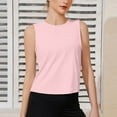 thumbnail image 2 of ZyeKqe Women's Workout Tops Sleeveless Yoga Tops Quick Dry Running T-Shirt Loose Tank Crop Tops, 2 of 7