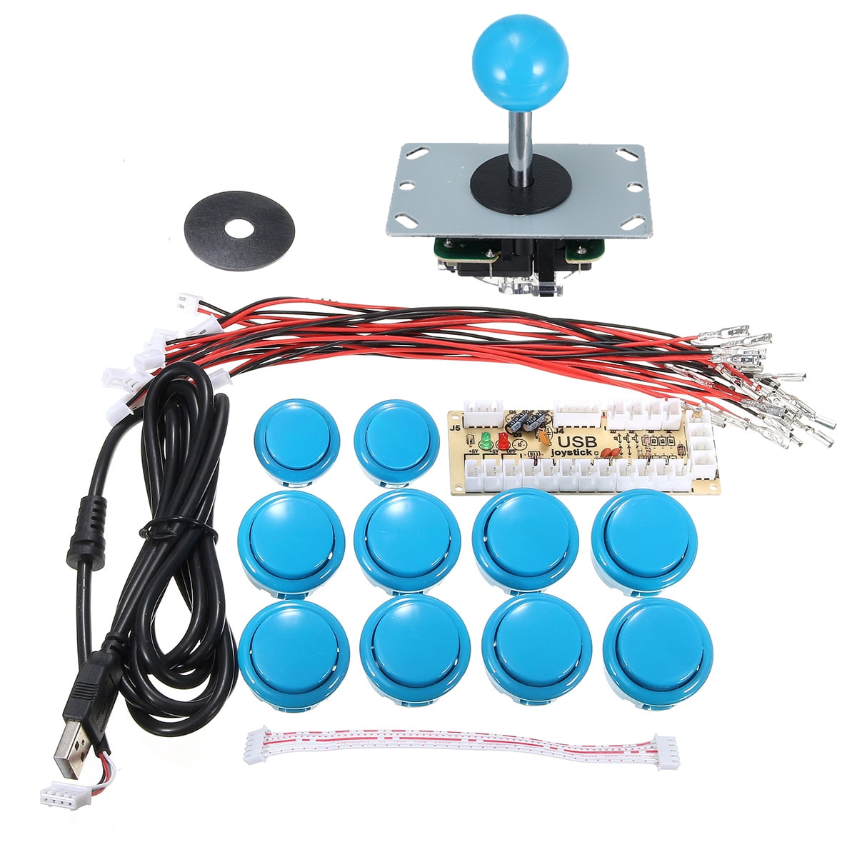 DIY Arcade Joystick Kit Zero Delay Buttons USB Encoder For MAME Raspberry  Pi | Walmart Canada