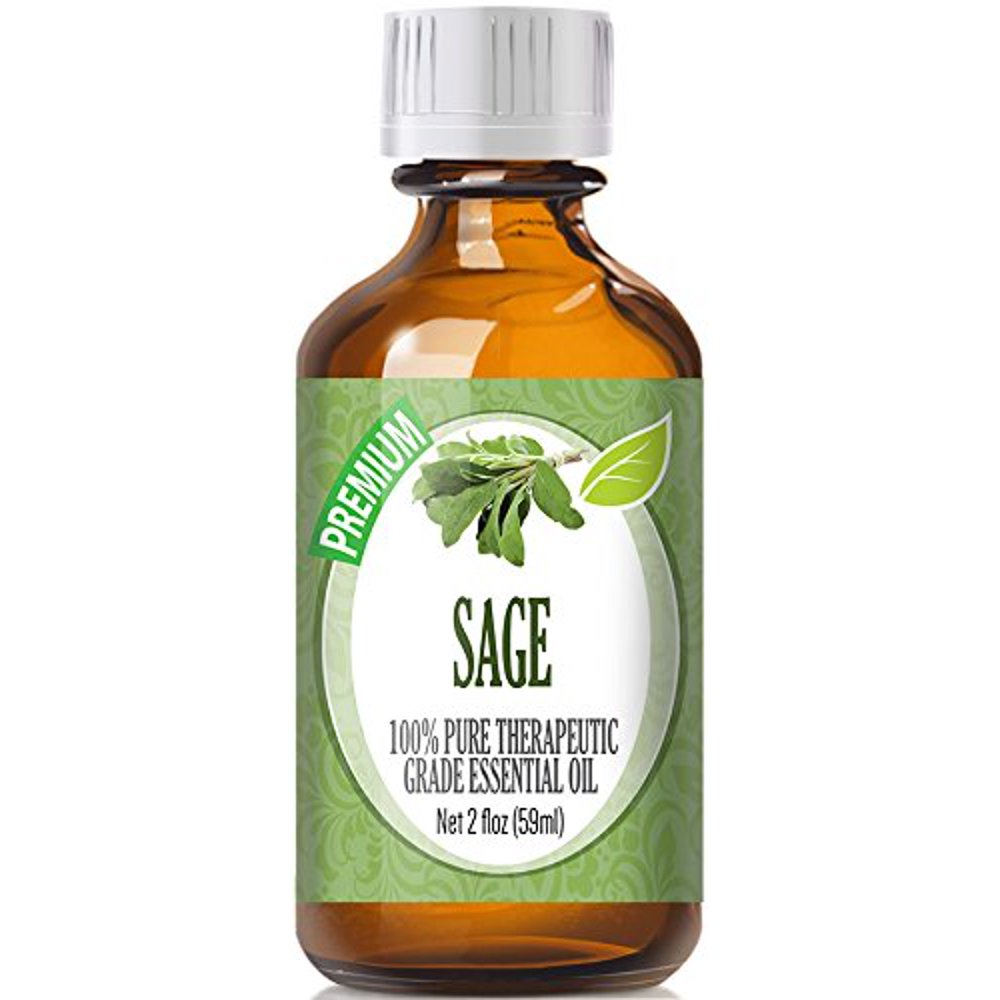 Healing Solutions Sage Oil (60ml) 100 Pure, Best Therapeutic Grade