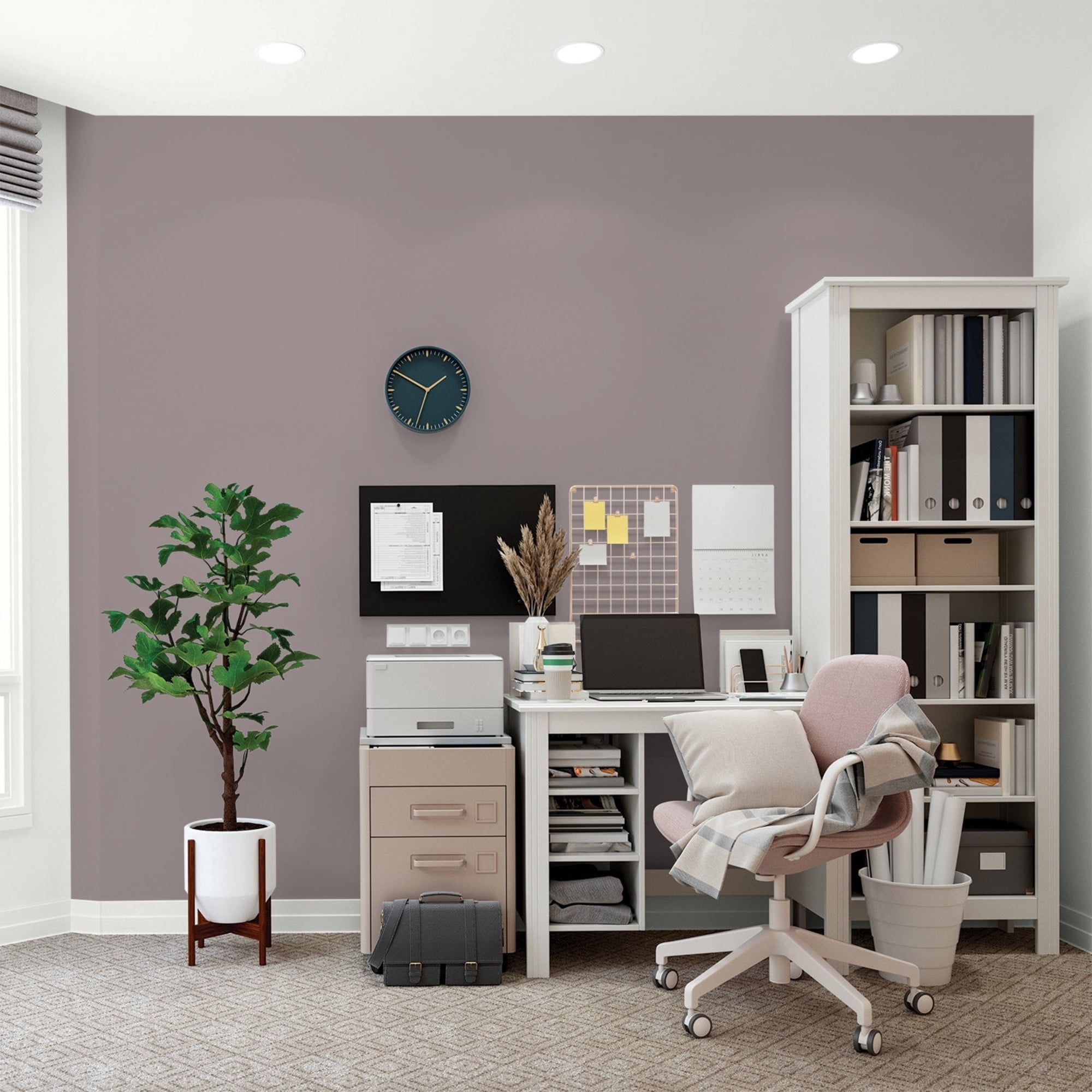 Glidden High Endurance Plus Gray Violet Flat Interior Paint and Primer, 1 Quart