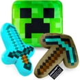 thumbnail image 1 of Set de figuras de peluche Minecraft, paquete de 3, para decoración de dormitorio infantil, 1 of 6