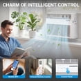 thumbnail image 4 of 14,000 BTU Smart Inverter Window Air Conditioner, Window AC with 4 Modes, Cools up to 700 Sq. Ft, Washable Filter, Adjustable Window Fit, 4 of 8
