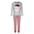 thumbnail image 2 of Christmas Pajamas for Family Red Striped Jammies Holiday Cotton Pjs Clothes Xmas Family Christmas Pajamas Matching Sets Womens Pajama Sets, 2 of 7