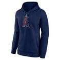 Women's Fanatics Navy Los Angeles Angels Distressed Team Pullover